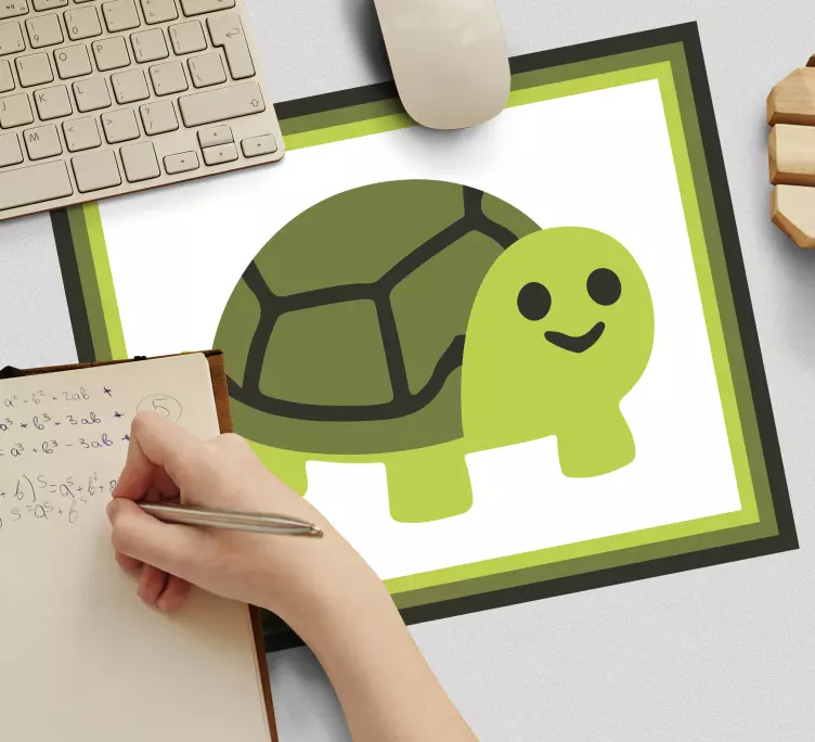 Anime muismat vrolijke schildpad karakter - TenStickers