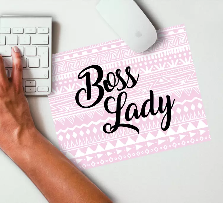 Citaat muismat boss lady inspiratie - TenStickers
