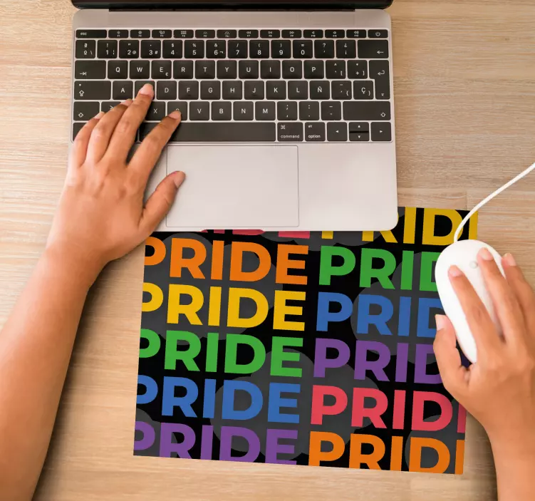 Citaat muismat kleurrijke trots tekst - TenStickers