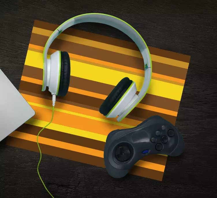 Gaming muismat dappere gestreepte patroon - TenStickers