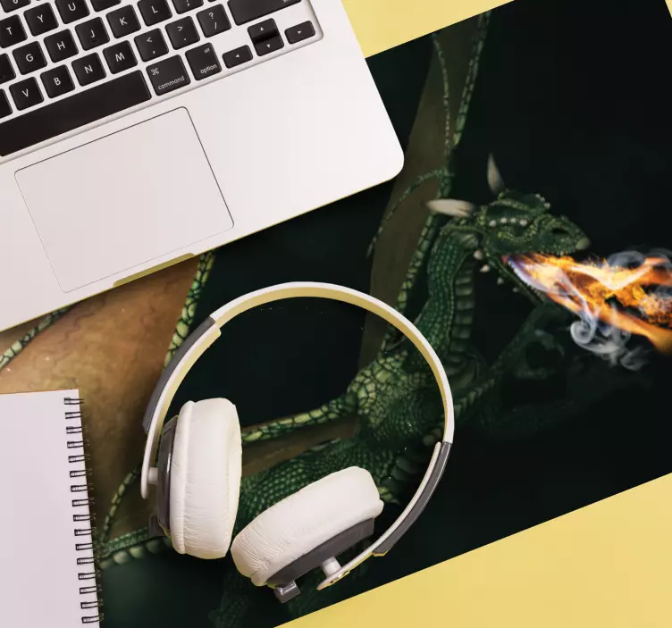 Gaming muismat ferocieuze drakenstrijd - TenStickers