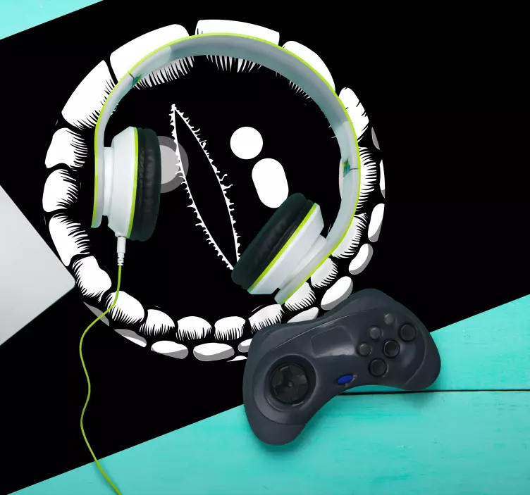 Gaming muismat fierce creature illustratie - TenStickers