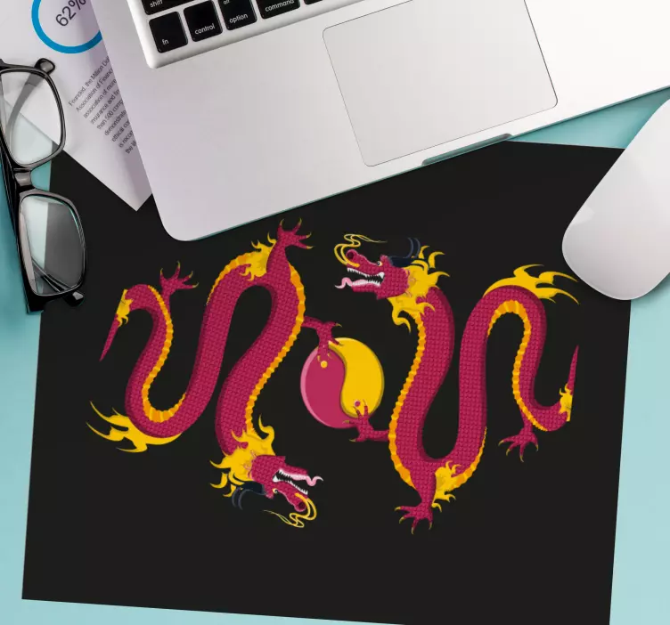 Gaming muismat gedetailleerd draakontwerp - TenStickers