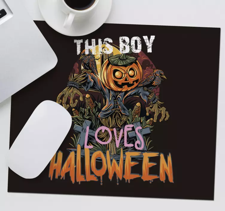 Gaming muismat halloween thema scarecrow - TenStickers