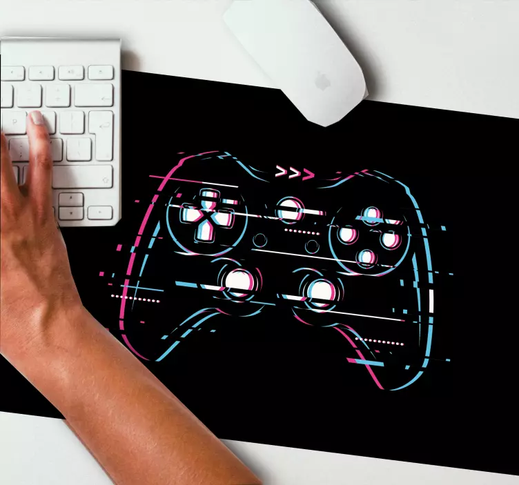 Gaming muismat kleurrijke gamecontroller - TenStickers