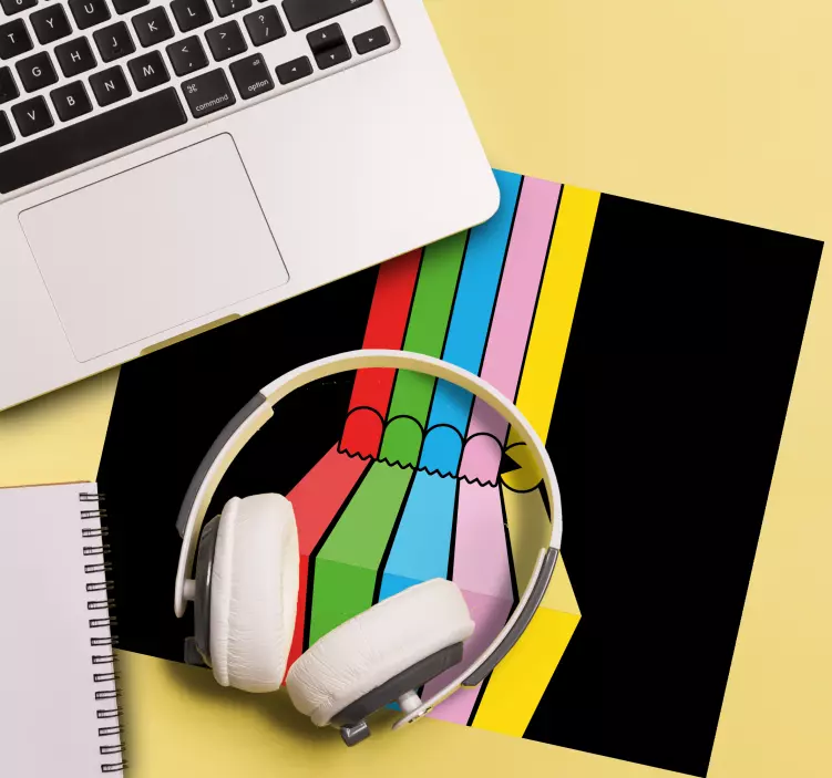 Gaming muismat kleurvol potloodontwerp - TenStickers