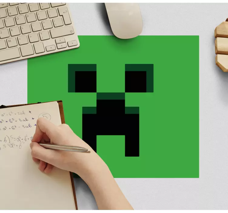 Gaming muismat Klimplanten minecraft - TenStickers
