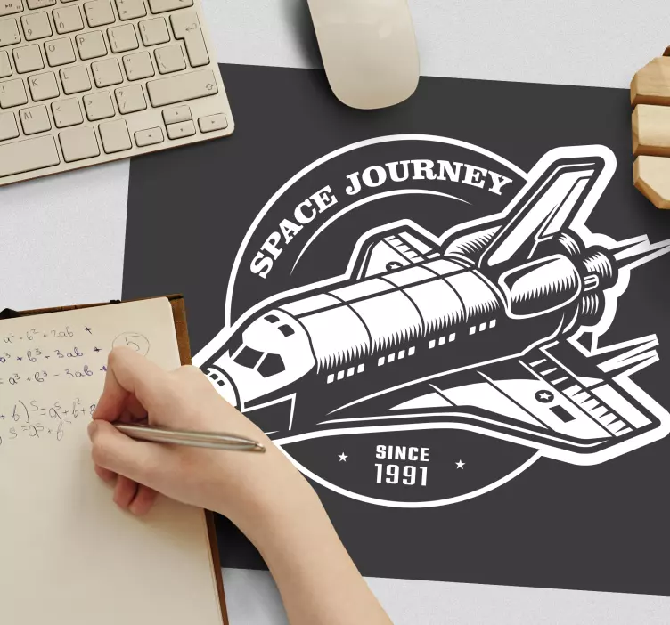 Gaming muismat met space shuttle ontwerp - TenStickers