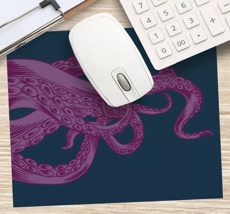 Gaming muismat octopus tentakel design - TenStickers