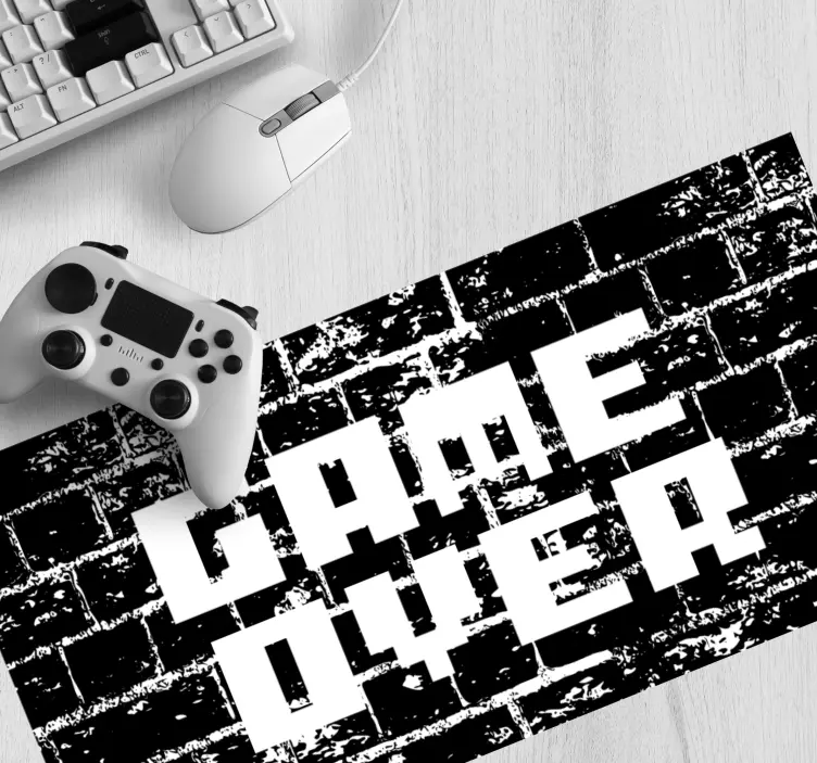 Gaming muismat pixelated game over - TenStickers