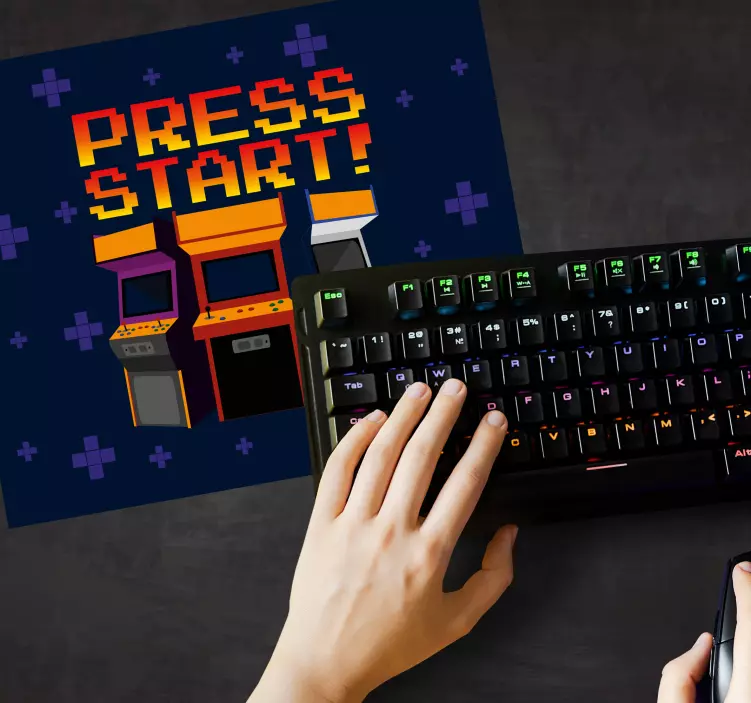 Gaming muismat retro arcade machines - TenStickers