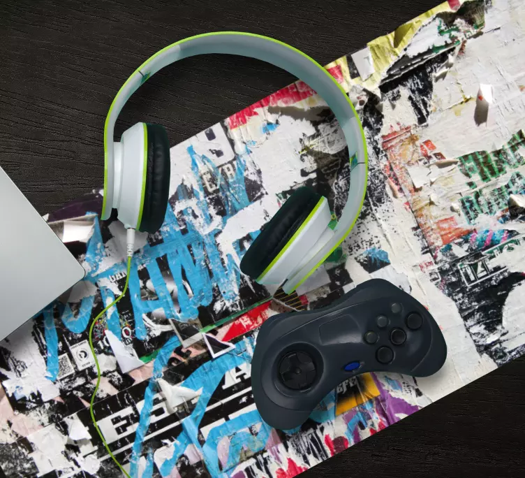 Gaming muismat urban straatstijl - TenStickers