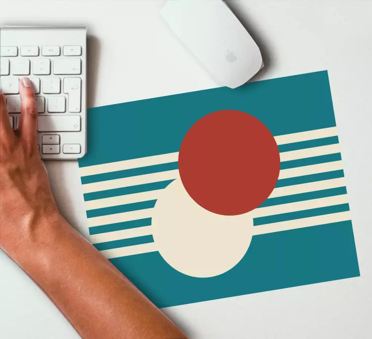 Geometrische cirkelvormige compositie patronen muismat - TenStickers