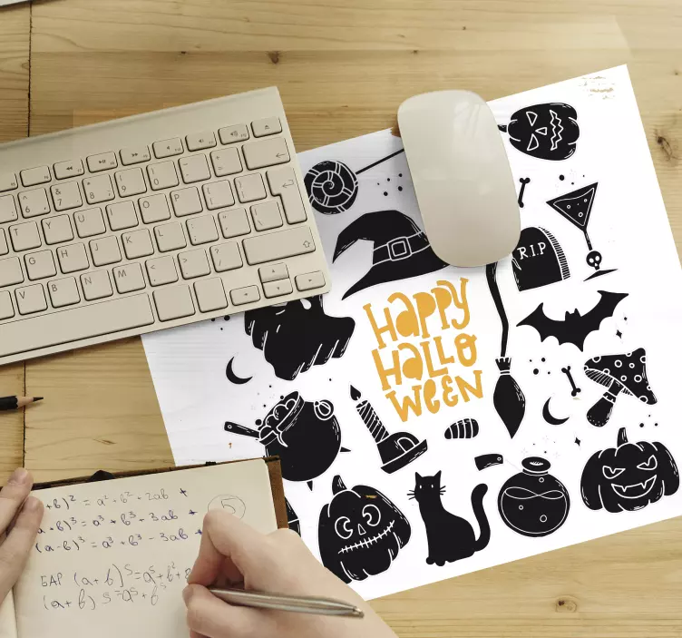 Muismat kerst happy halloween collectie - TenStickers