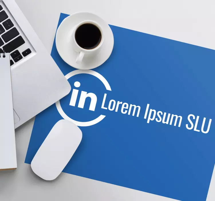 Muismat met naam en tekstlogo - TenStickers