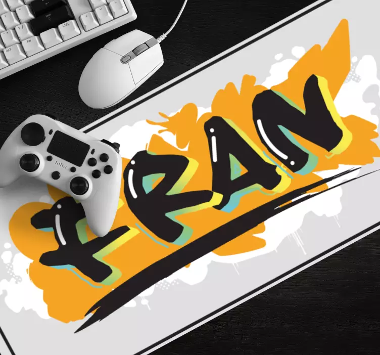 Muismat met naam gedurfde persoonlijke stijl - TenStickers