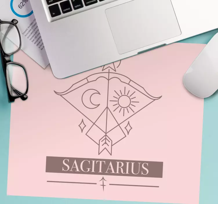 Muismat met naam sagittarius sterrenbeeld symbool - TenStickers