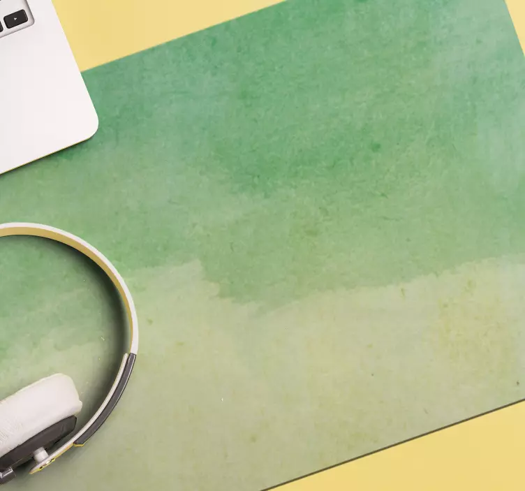 XXL groene waterverf muismat - TenStickers