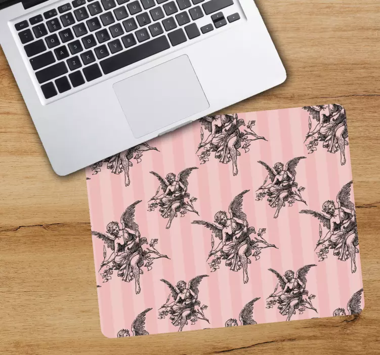 Originele muismat engelen cherubs patroon - TenStickers