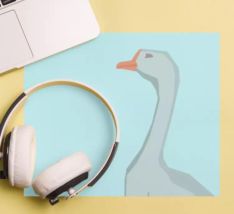 Originele muismat geometrisch ganzenprofiel - TenStickers