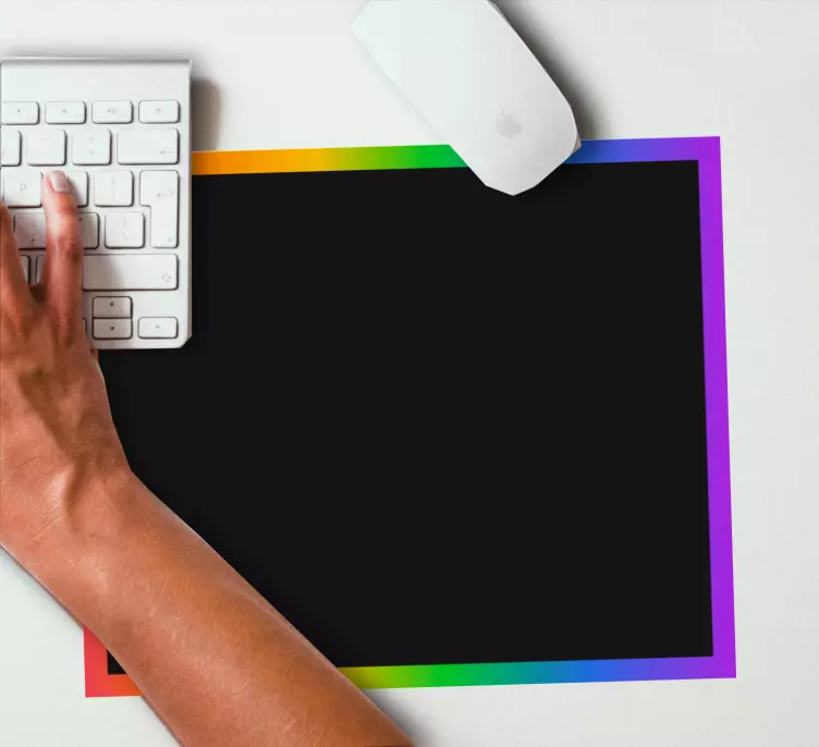 Originele muismat kleurrijke randmat - TenStickers