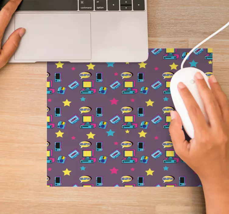 Originele muismat kleurrijke retro voorwerpen - TenStickers