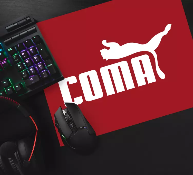 Originele muismat met vetrode letters - TenStickers