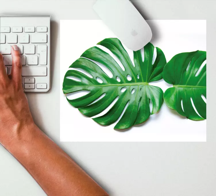 Originele muismat monstera leaf elegant - TenStickers