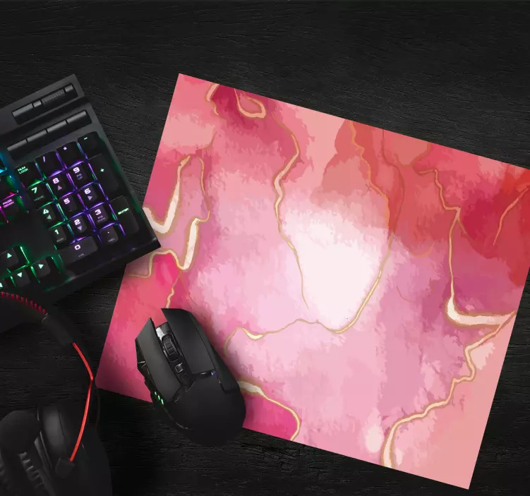 Patronen muismat abstract blush swirls - TenStickers