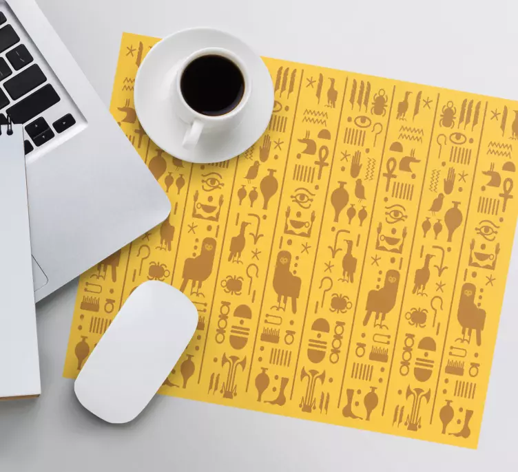 Patronen muismat abstract dierenmotief - TenStickers