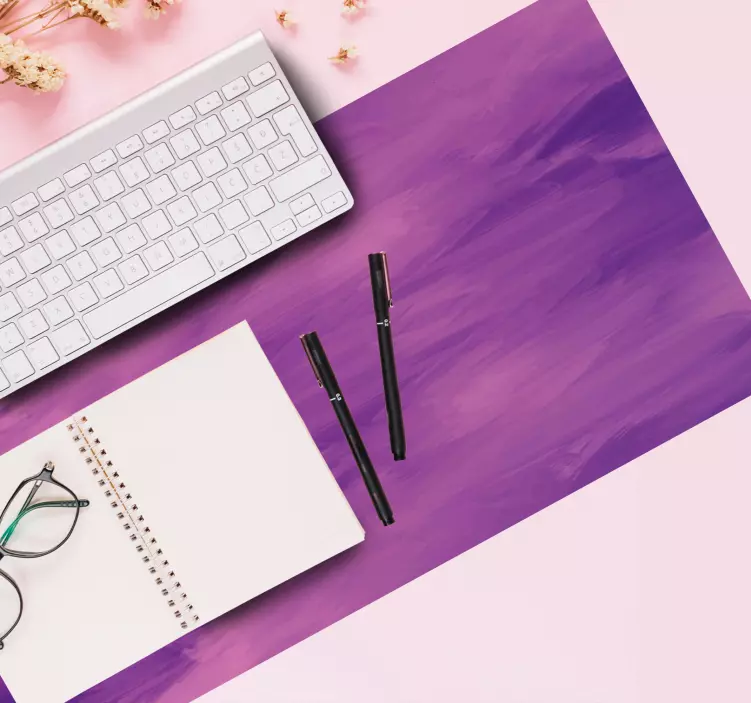 Patronen muismat abstract paarse swirls - TenStickers