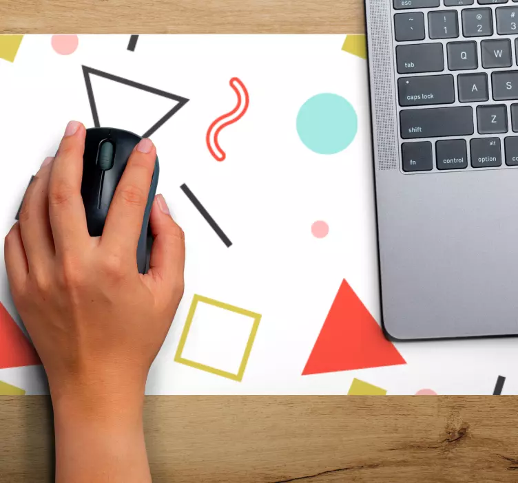 Patronen muismat abstracte kleurenvormen - TenStickers