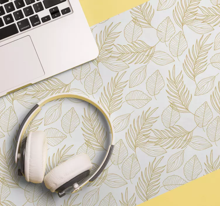 Patronen muismat bladeren patroon stijl - TenStickers