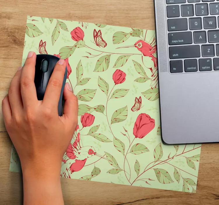 Patronen muismat bloemenachtergrond thema - TenStickers