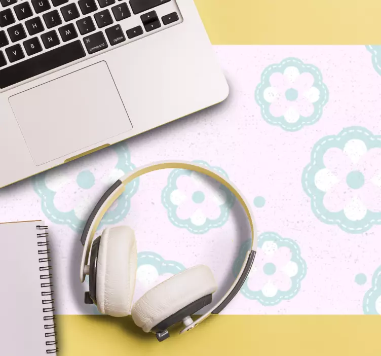 Patronen muismat bloemig patroon achtergrond - TenStickers