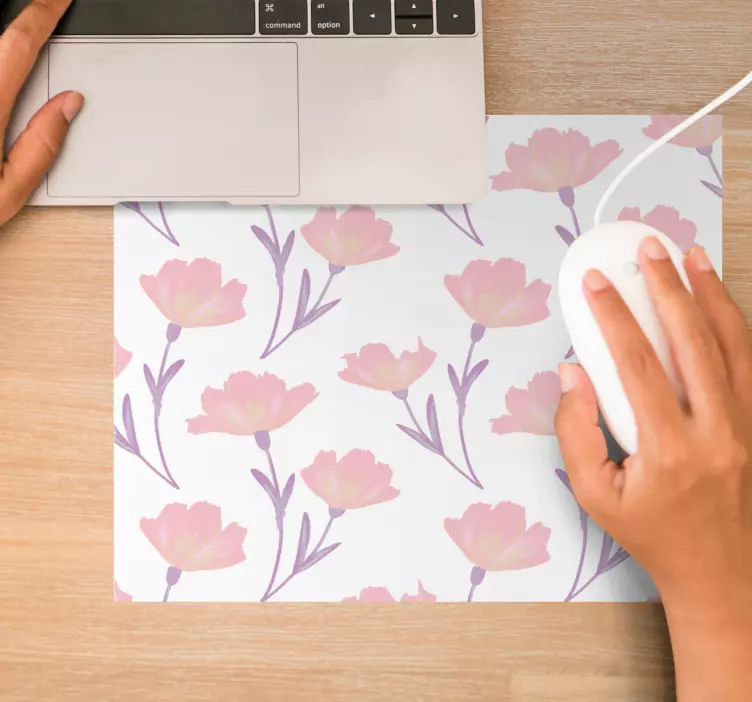 Patronen muismat bloemmotief print - TenStickers