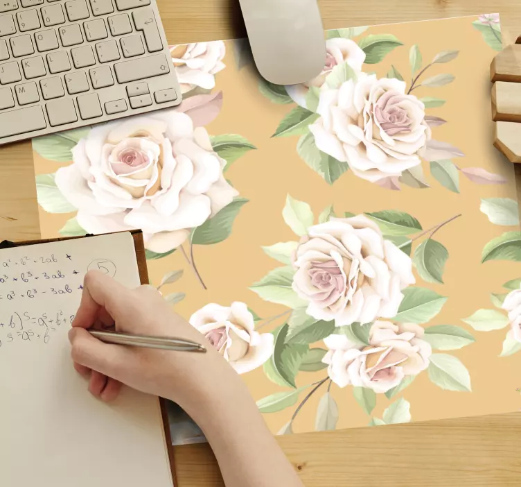 Patronen muismat bloemschikking patroon - TenStickers