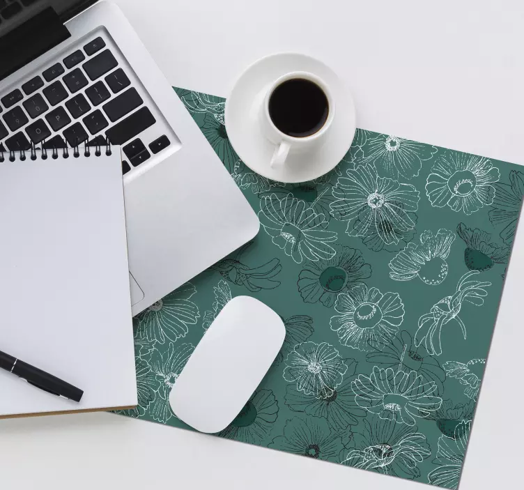 Patronen muismat botanisch decoratief element - TenStickers