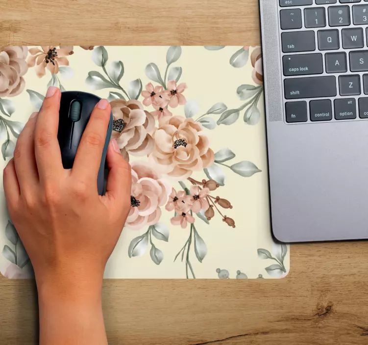 Patronen muismat botanisch geïnspireerde textuur - TenStickers