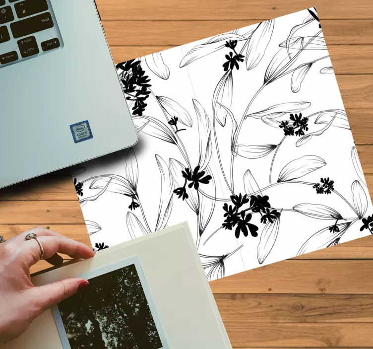 Patronen muismat botanische blad inspiratie - TenStickers
