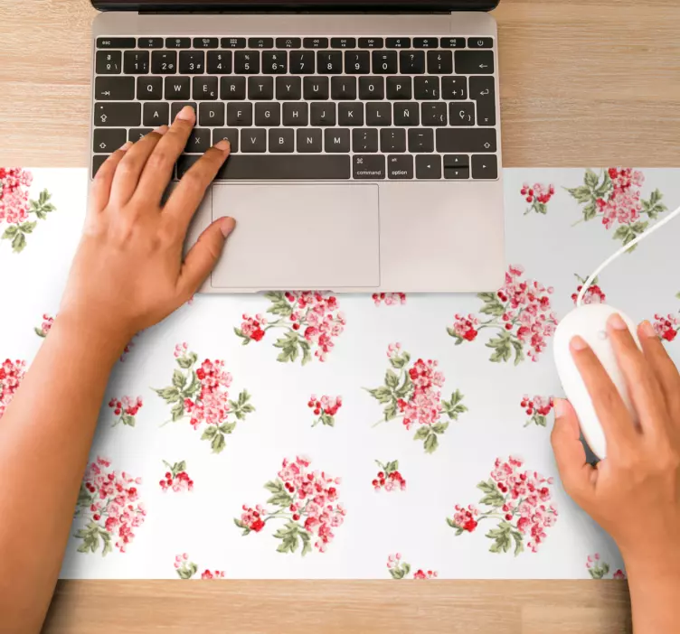 Patronen muismat botanische textuurafwerking - TenStickers