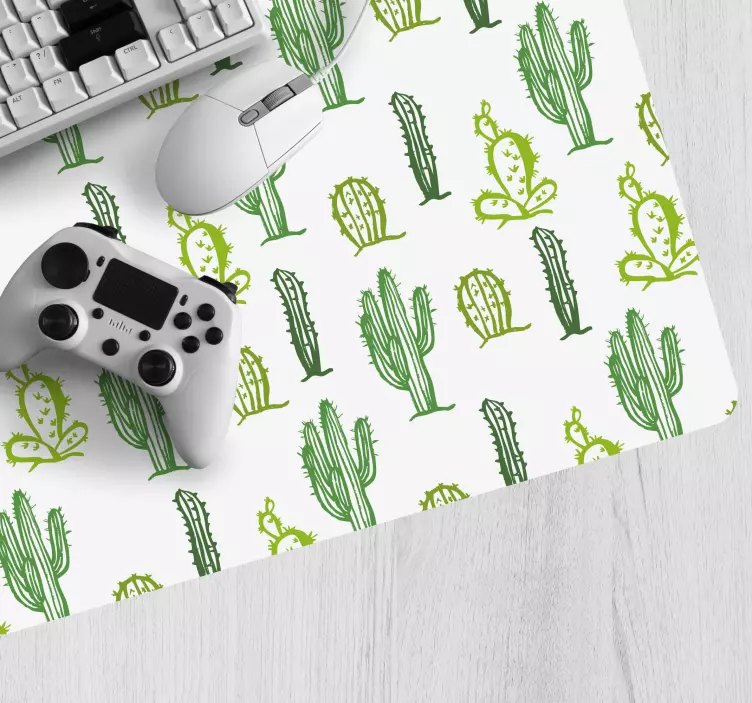 Patronen muismat cactuspatroon ontwerp - TenStickers
