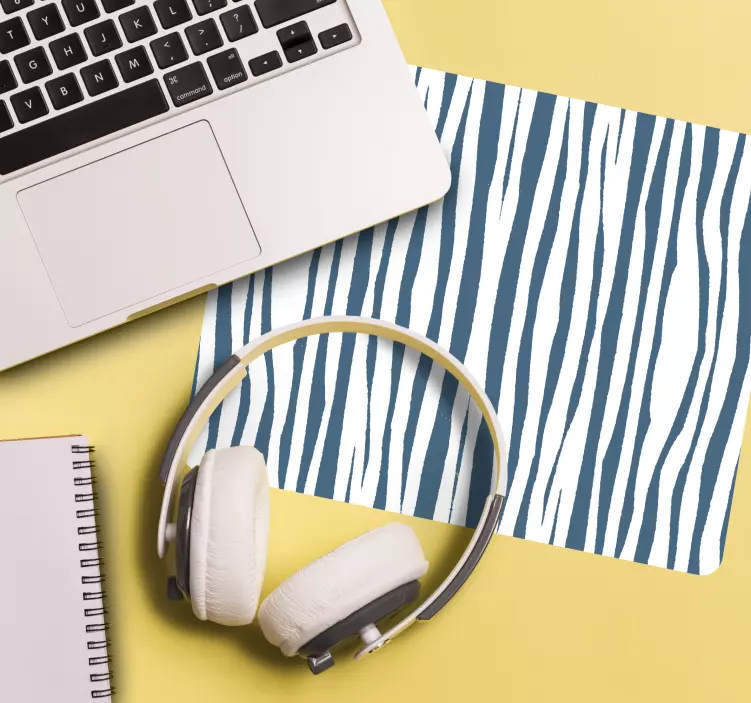 Patronen muismat chic gestreept motief - TenStickers