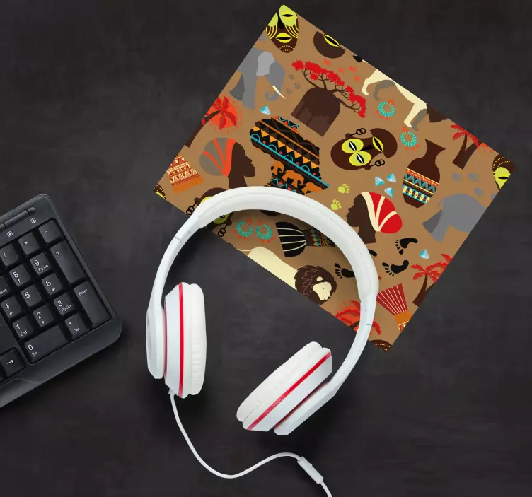 Patronen muismat culturele symbolen motief - TenStickers