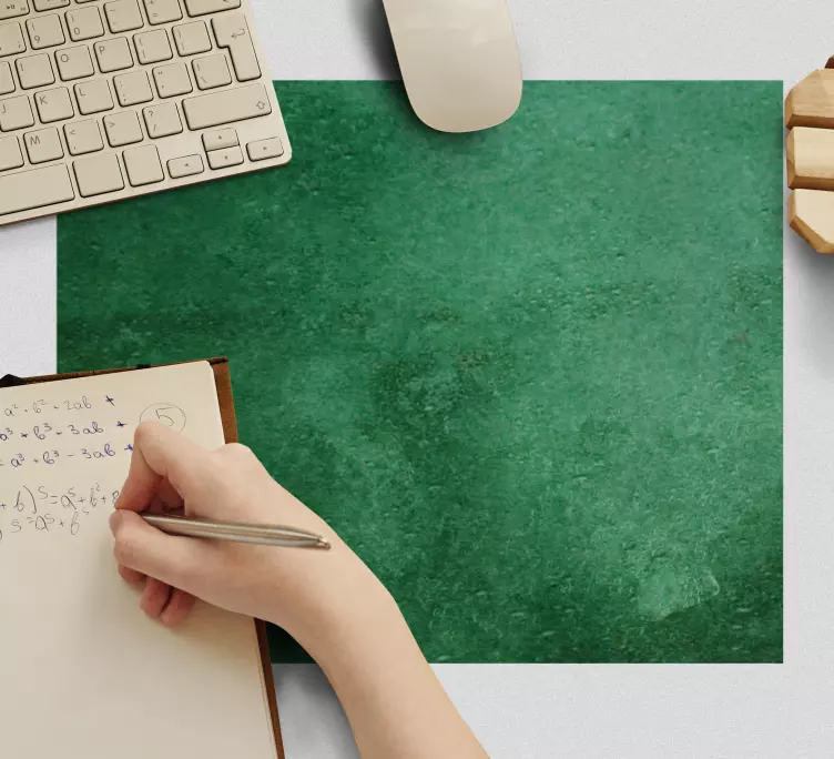 Patronen muismat eenvoudig groene oppervlak - TenStickers