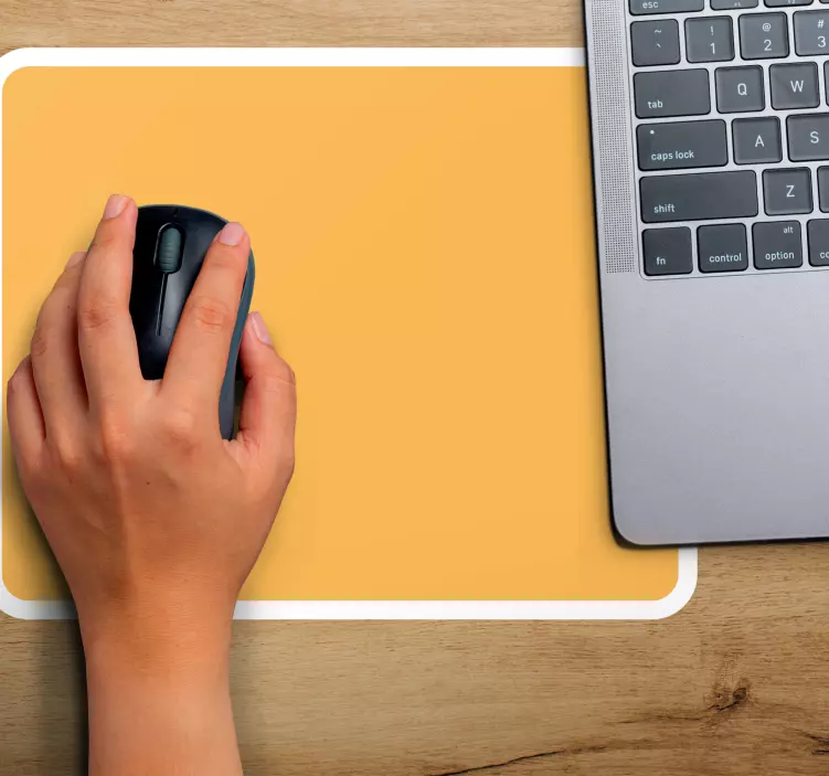 Patronen muismat eenvoudig oranje oppervlak - TenStickers