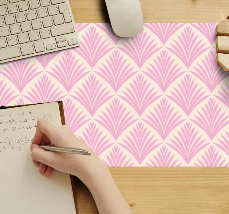 Patronen muismat elegant blad motief - TenStickers