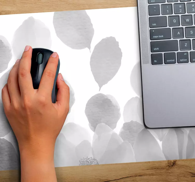 Patronen muismat elegante bloemenblaadjes - TenStickers