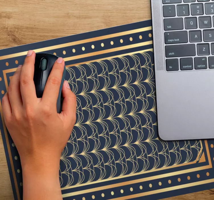 Patronen muismat elegante geometrische golven - TenStickers