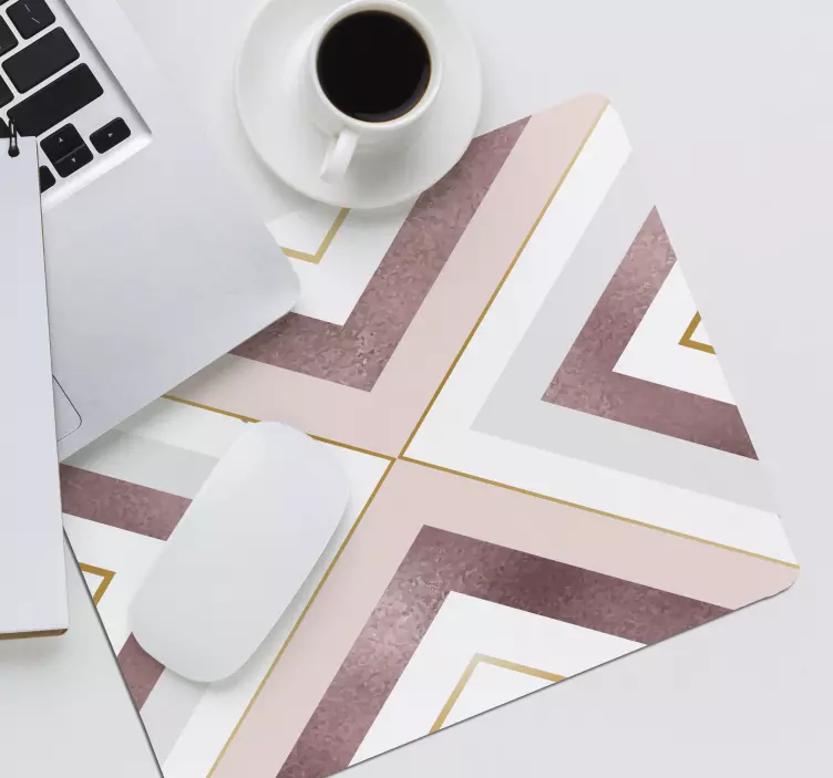 Patronen muismat geometrisch kleurrijk patroon - TenStickers